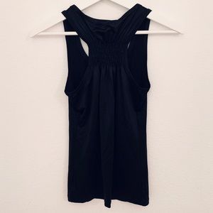 bebe Tops - NEW Bebe Shiny Shirred Racerback Tank bebe Tops - NEW Bebe Shiny Shirred Racerback Tank